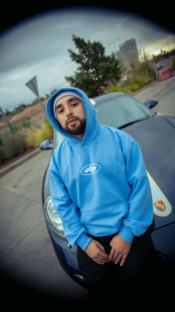 HOODIE 004 "BABY BLUE"