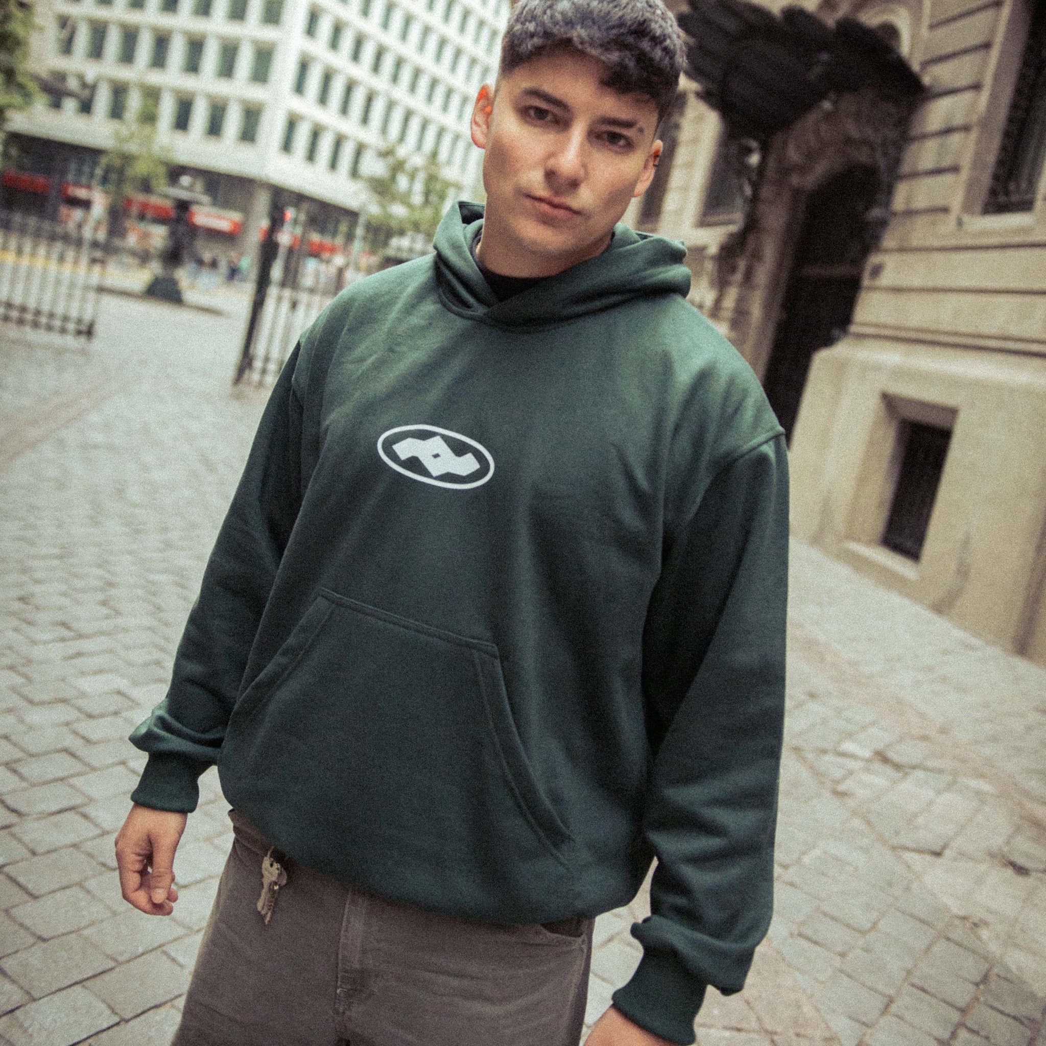 HOODIE 003 "BOTTLE GREEN